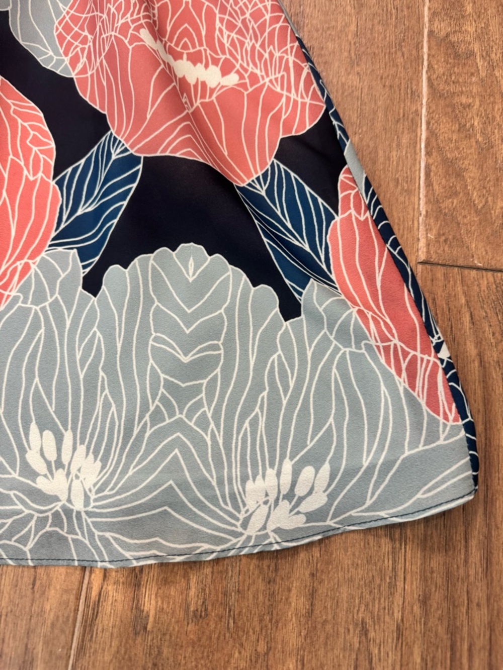 Pink Martini Floral Fit-and-Flare Dress with Elastic Waist - Picture 4 of 13